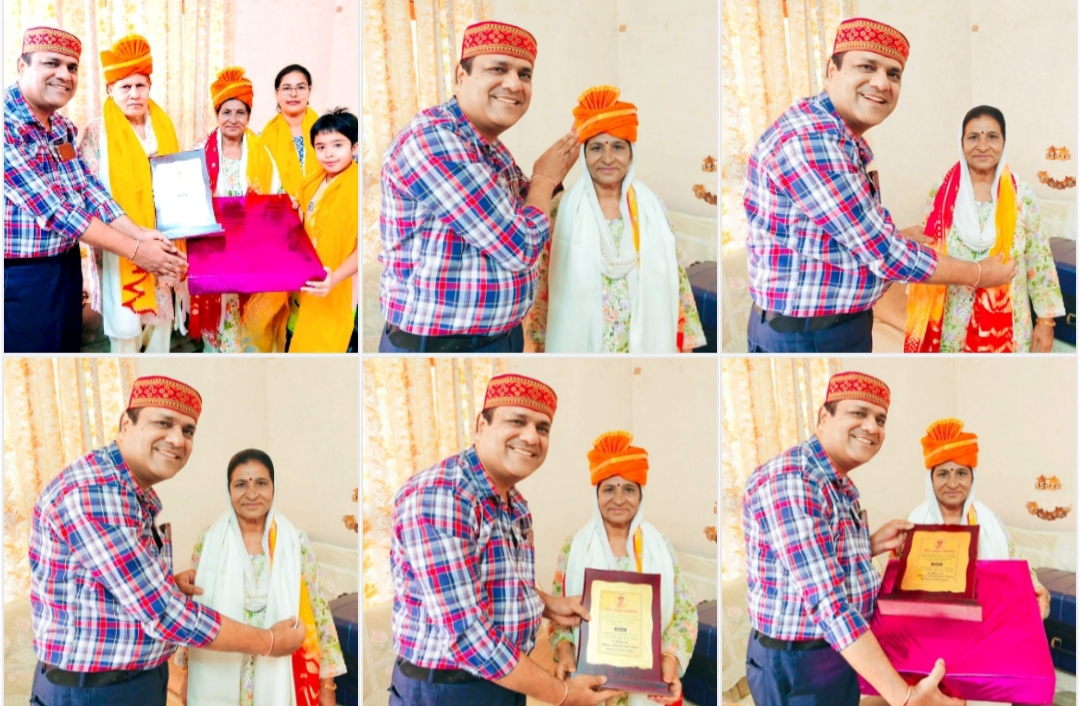 समाज सेविका सोहनबीरी देवी को किया गया नीरा अमृत सम्मान से सम्मानित