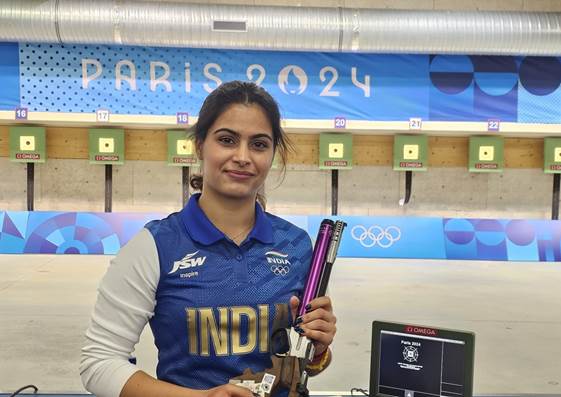 Becomes First-Ever Indian Female Shooter To Win A Medal In Olympics